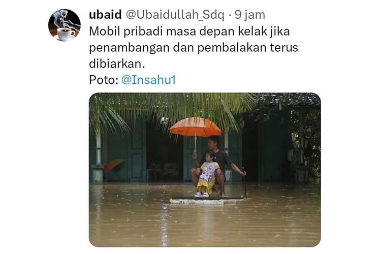 KH Ubaidullah Shodaqoh banjir