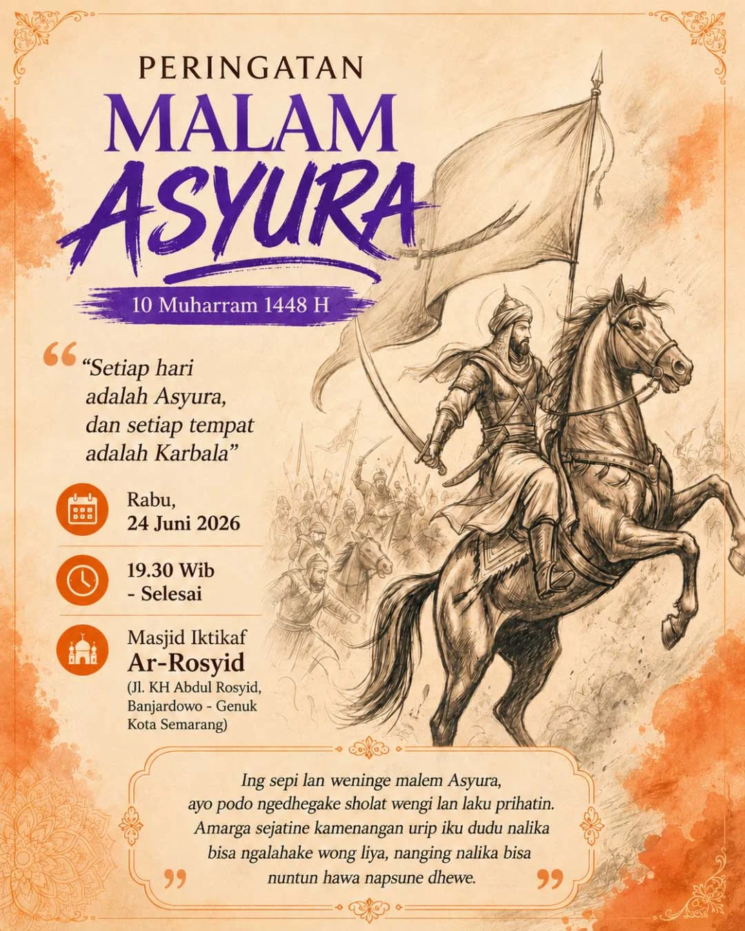 peringatan malam asyura 1448 h